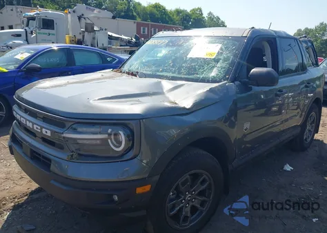 2024 Ford Bronco Sport Big Bend z USA, uszkodzony, nr VIN 3FMCR9B66RRF13612